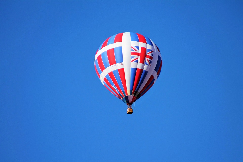 イギリス国旗の気球